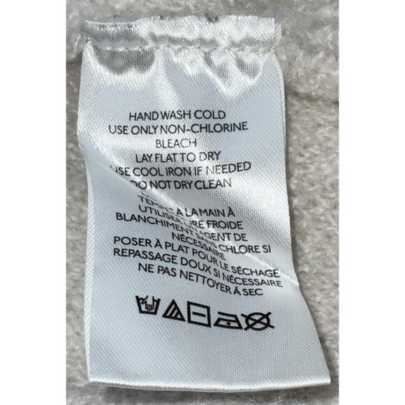 Anthropologie Shirt Jacket Medium Shacket Zig Zag Button Down Oatmeal Color - Picture 6 of 11